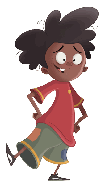 Greyson Grim character illustration